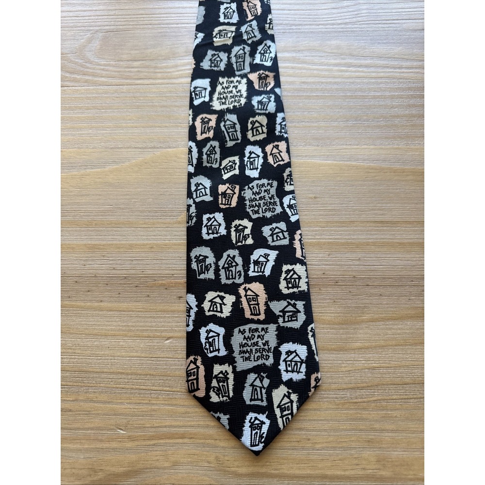 Appointed Apparel Mens Necktie 56x3.875 As For Me And My House Christian Tie